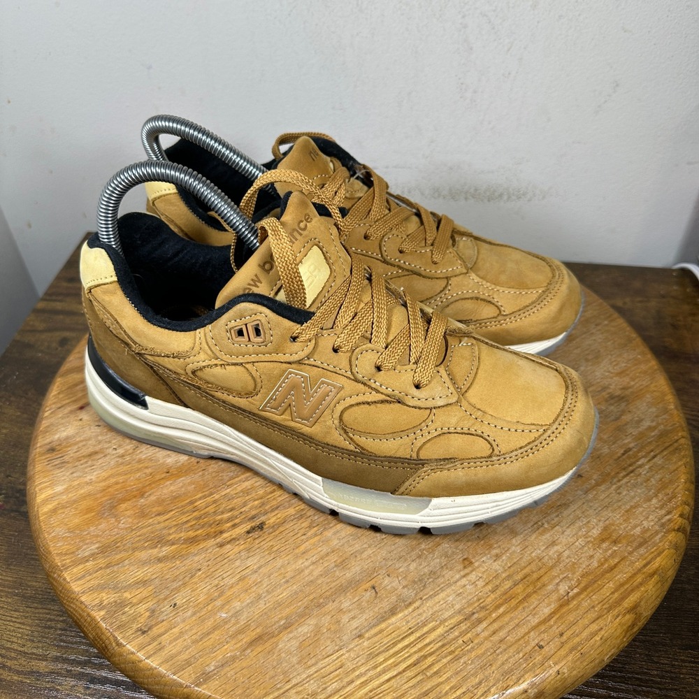 New Balance 992 Wheat Tan Nubuck Leather Made in USA M992LX Mens 5.5 D